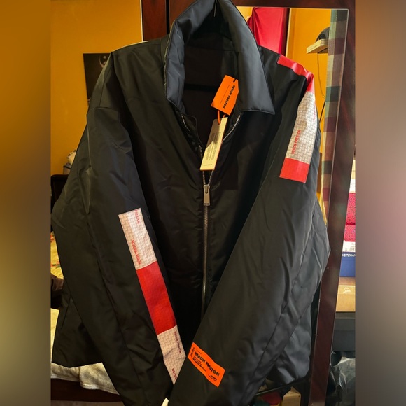 Brand New! Heron Preston Mens Reflective Jacket Size XL. RUNS BIG! - Picture 8 of 12